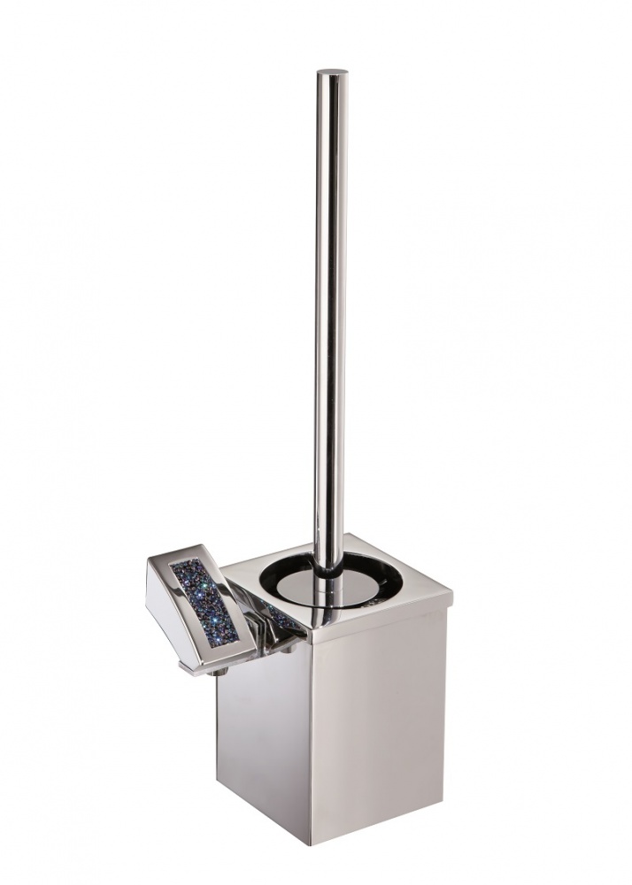 H9300/20BB Sanibano Estrella, настенный металлический ерш, цвет хром-кристаллы Swarovski bermudа blue