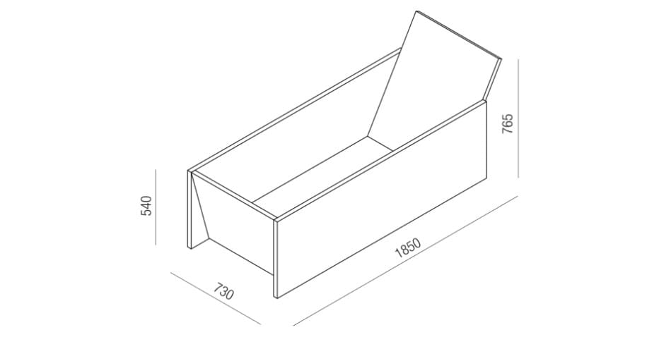 Мраморная прямоугольная ванна в центре комнаты Agape Face à face ARCH-00136267 - Вид №8
