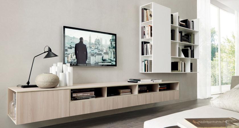 Zalf Стенка лакированная с дверцей с полками sun-id-1398273 - Вид №1