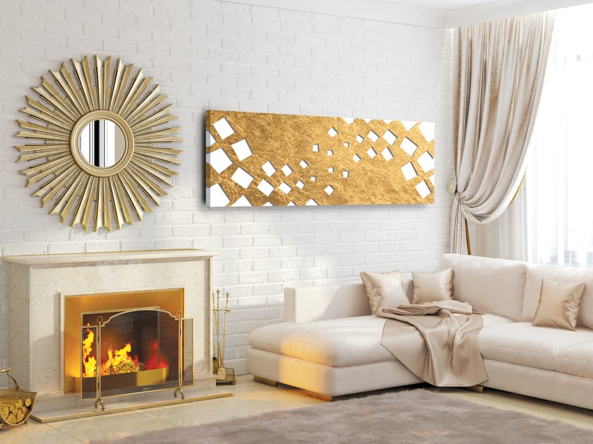 Алюминиевый полотенцесушитель Termo Design двойная пластина-сусальное золото ARCH-00129037