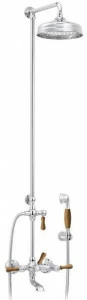rvb Настенная душевая стойка из латуни с душевой лейкой 1935 wood 1936.11.75-cc