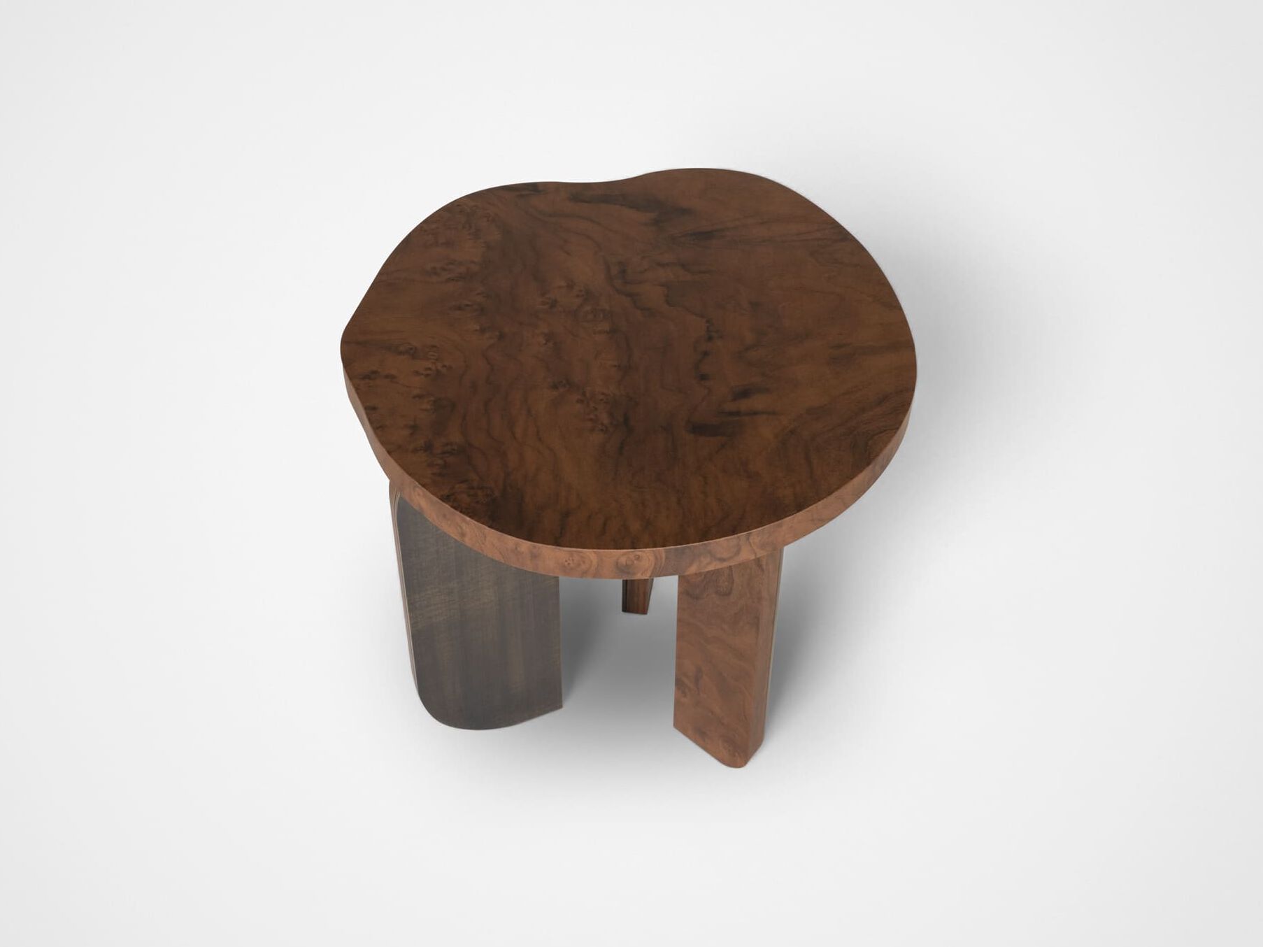 Круглый журнальный столик из грецкого ореха Greenapple DORNES ARCH-00069958 - Вид №1