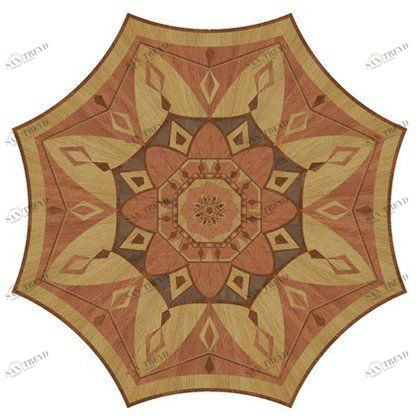 Художественный паркет Da Vinci Розетка 26-085 Дуб Селект (Гладкая) х1000диаметр мм 260090085