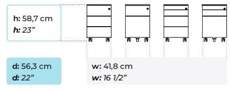 Bralco Офисный ящик с колесиками и замком Operative sun-id-1380310 - Вид №3