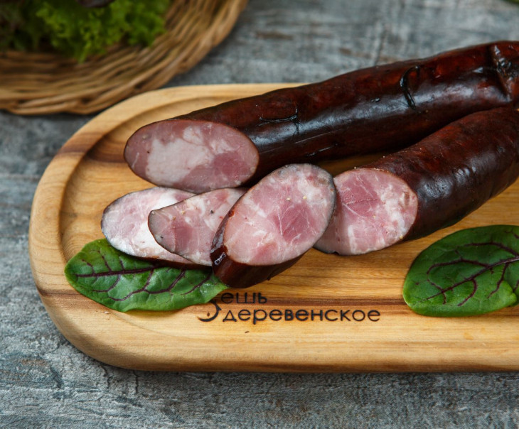 7324 Колбаса "Чёрный монах" п/к кольцо Вкусляндия  - Вид №1