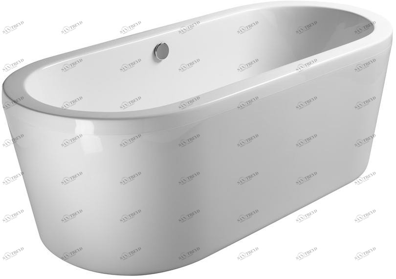 GSI ceramica Отдельностоящая овальная акриловая ванна Kube Vat80