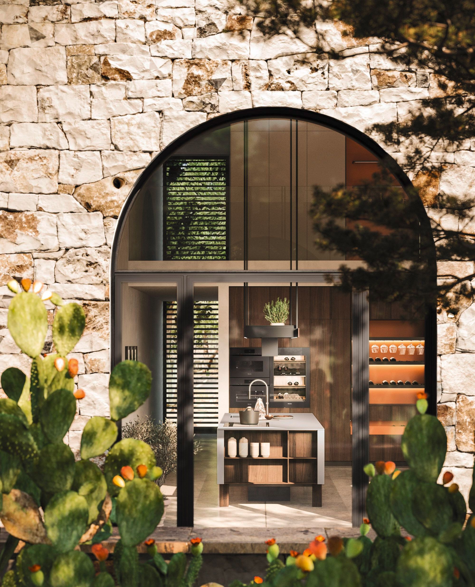 Встроенная кухня с островом Arrital Ak_Project ARCH-00004754 - Вид №5