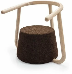 BlackCork Кресло в пробке с подлокотниками Ypsilon