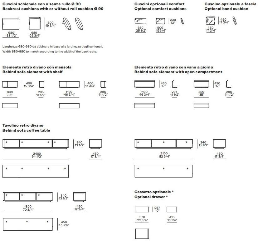 Poliform Модульный тканевый диван Westside sun-id-1453158 - Вид №8