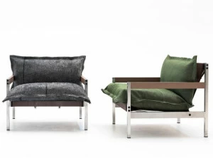 Moroso Кресло со съемным чехлом с подлокотниками Iron maiden