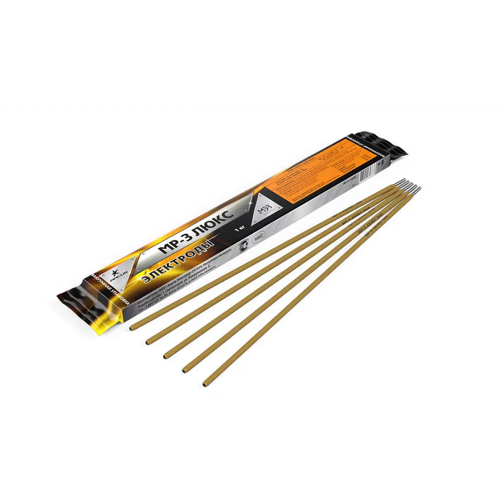Электрод сварочный МЭЗ МР-3 Люкс 2 мм 1 кг STLM-2205992 - Вид №3