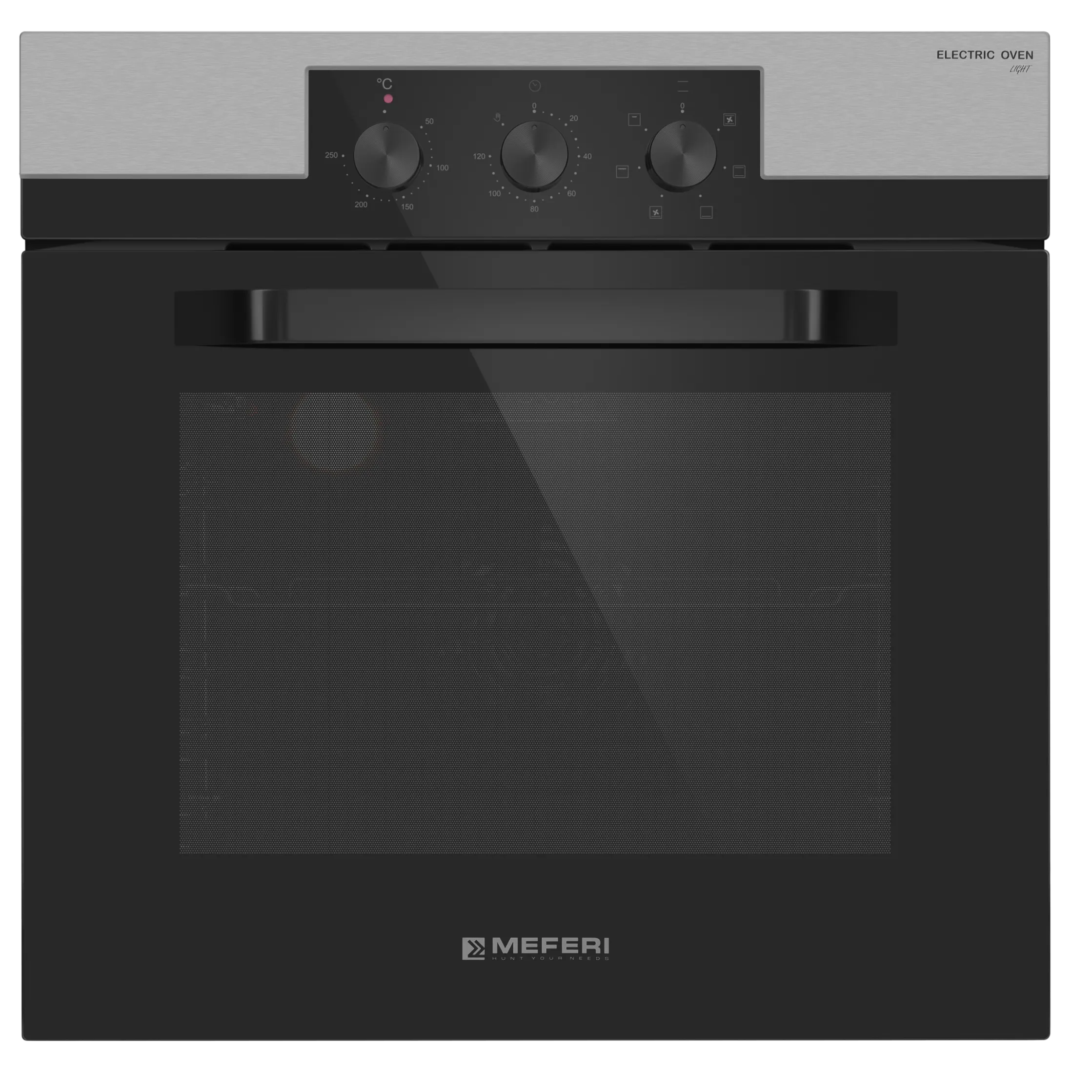 9168817 Электрический духовой шкаф Meferi MEO606IX LIGHT серебристый STDN-0075140