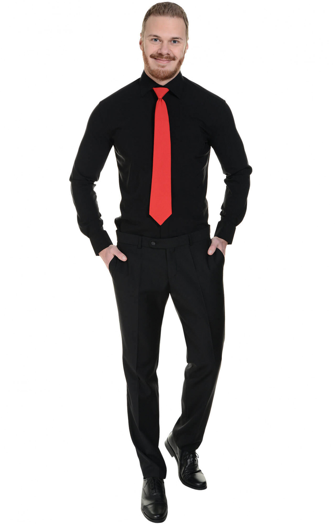 60316 Галстук на резинке красный  Офисная одежда  размер Спецодежда 