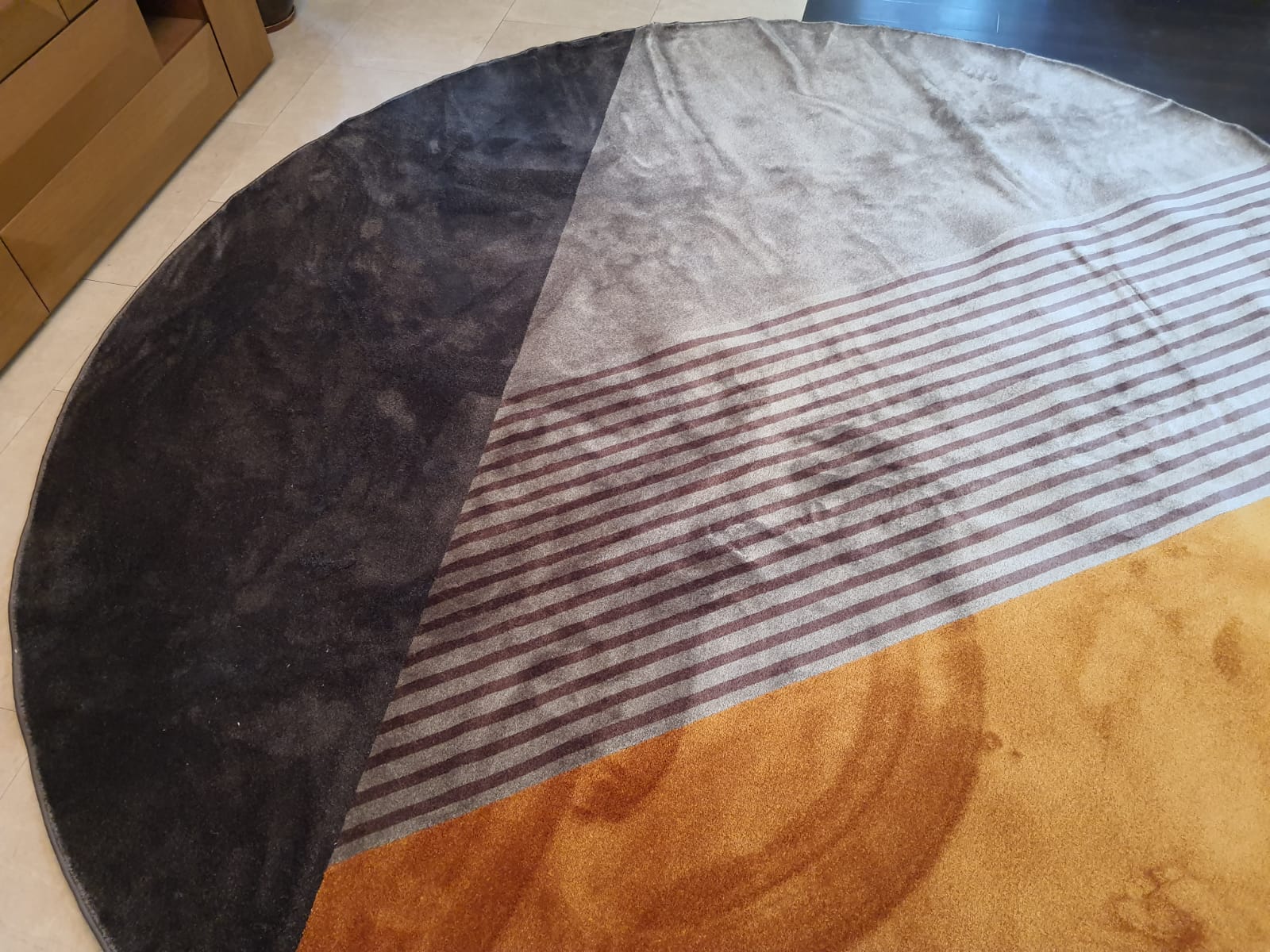 PROF Ковер в наличии из полиамида круглый диаметр 3 метра U0280S - Вид №15