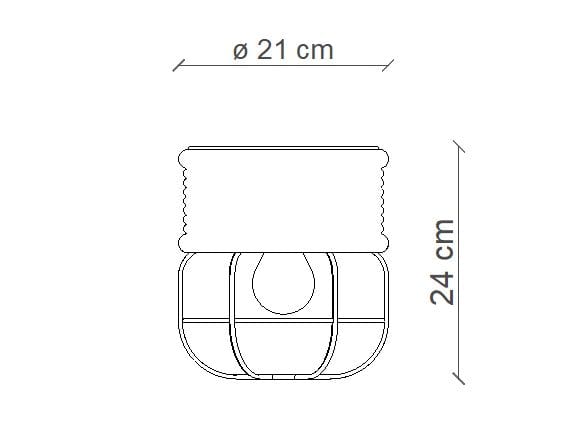 Промышленный стиль керамический потолочный светильник FERROLUCE Industrial ARCH-00112401 - Вид №1