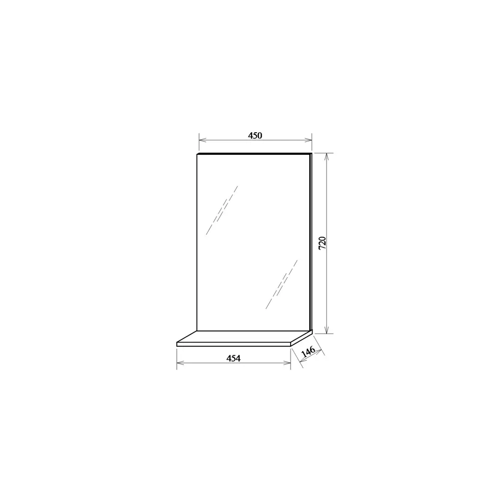 Зеркало «Элеганс» с полкой 50x72 см цвет светлое дерево 83241785 STLM-2197725 Santreyd - Вид №6