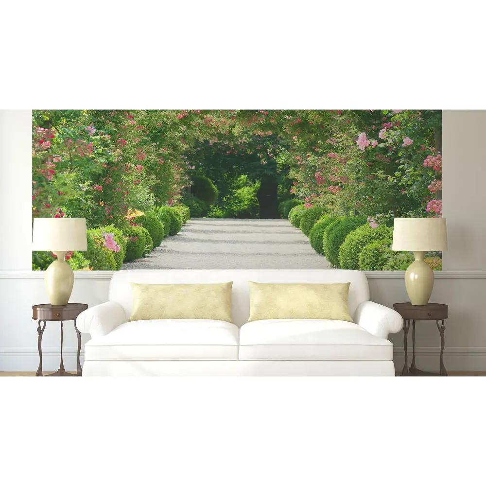 Фотообои флизелиновые Арка из роз 370x200 см МОСКОВСКАЯ ОБОЙНАЯ ФАБРИКА Malex factory STLM-2099595 - Вид №1