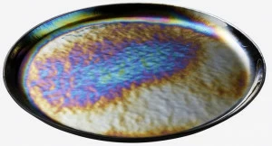 RADAR INTERIOR Круглый стеклянный поднос Mirage