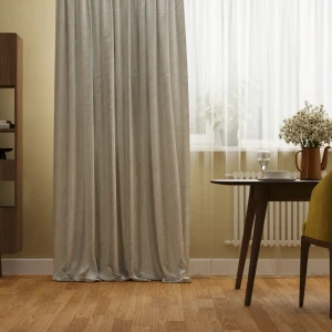 Штора на ленте Inspire Khotso 160x280 см цвет серый 83562098 STLM-2031250