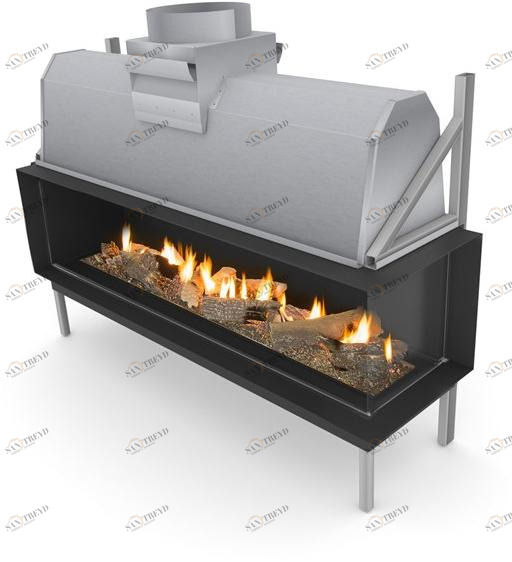 Planika Угловой газовый камин Sinatra 2400 sun-id-1491209