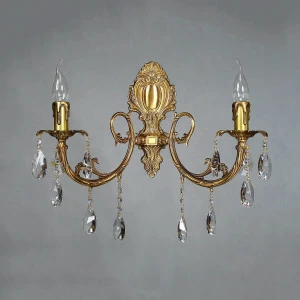 Бра настенное бронзовое Ambiente Alicante 8888/2 AB Tear drop AMBIENTE ALICANTE 00-3888872 Бронза