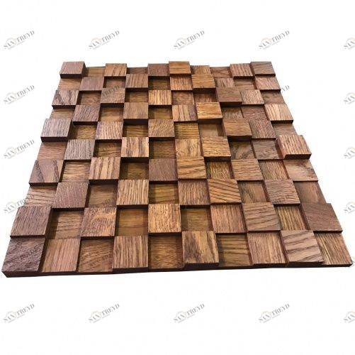 Мозаика и 3D панели из дерева Tarsi 3D 3d Махагон 1.0.12.0 Дуб Селект 3д (мозаика панели), гладкая (3Д (мозаика панели), Гладкая) 300х300 мм 1401100057