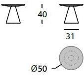 Sancal Круглый журнальный столик из гранита Pion sun-id-1421559 - Вид №1