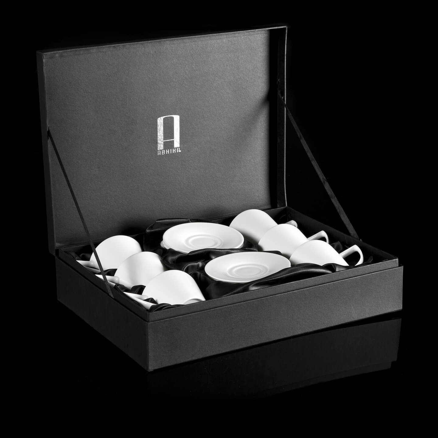 600087,1 ABHIKA ТАРЕЛКА ДЛЯ ЧАЯ OREGON BOX (6 + 6) WHITE 600087.1 - Вид №1