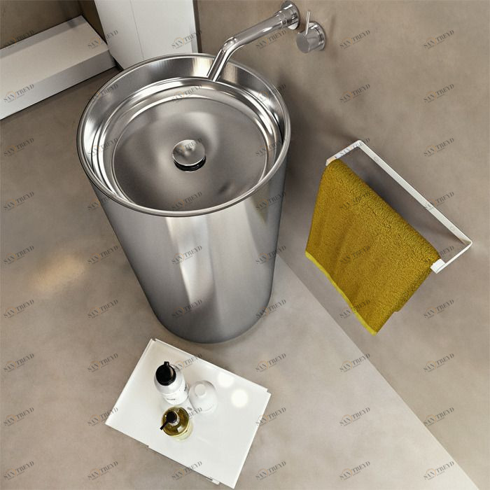 46497 Напольная раковина стоящая круглая MAKRO 