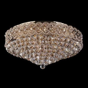 Потолочная люстра Eurosvet 3296/16 золото/прозрачный хрусталь Strotskis EUROSVET ДИЗАЙНЕРСКИЕ 181425 Золотой