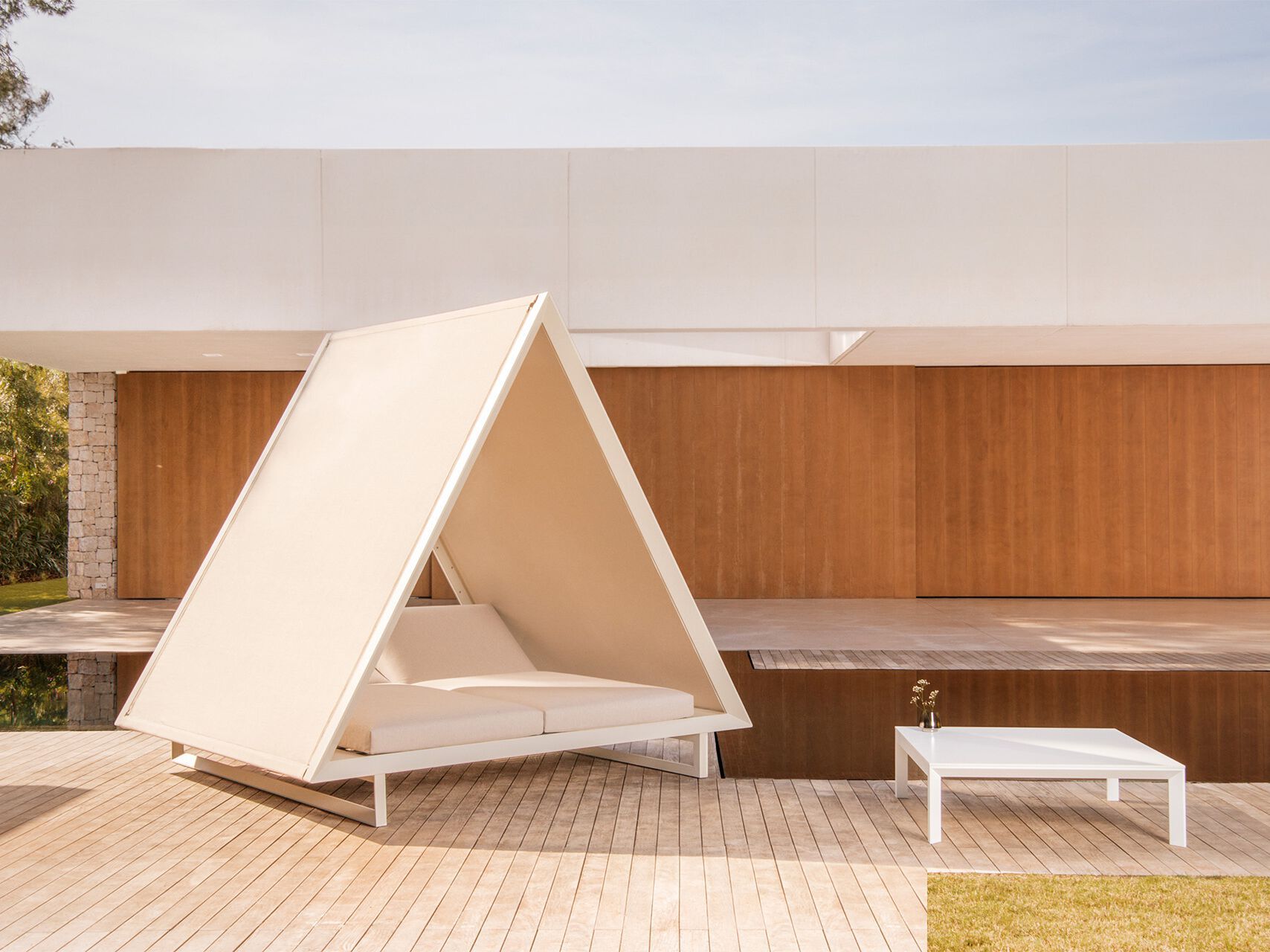 Откидная Садовая кровать с солнцезащитным козырьком Vondom Vineyard ARCH-00128436 - Вид №3