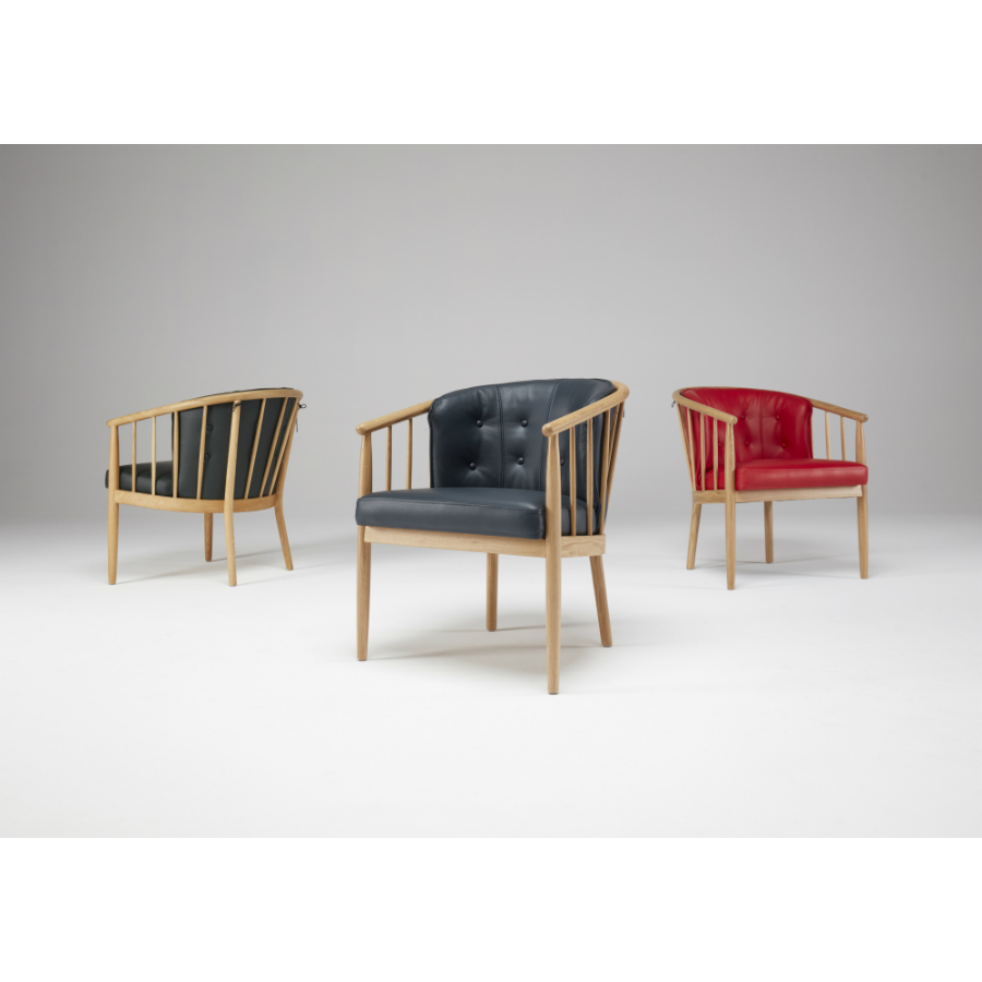 Кресло с восемью кнопками Anna, дуб, сине-зеленое Kragelund 40600202520 - Вид №1