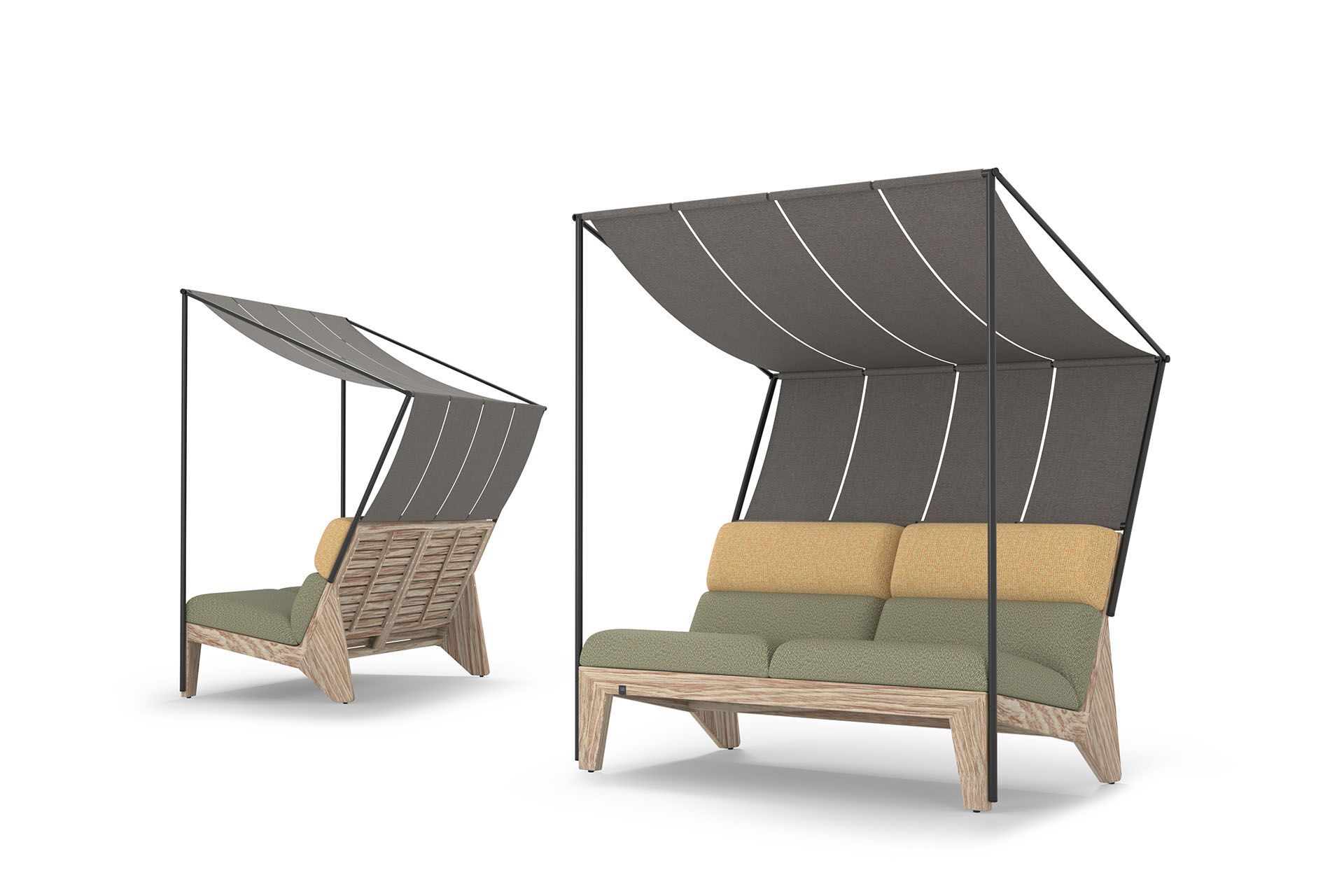 2 местный ТИК навес сад диван MAMAGREEN Labuan ARCH-00048332 - Вид №3