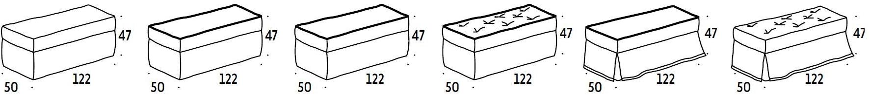 Felis Скамья для хранения, обитая тканью Complements sun-id-1466048 - Вид №6