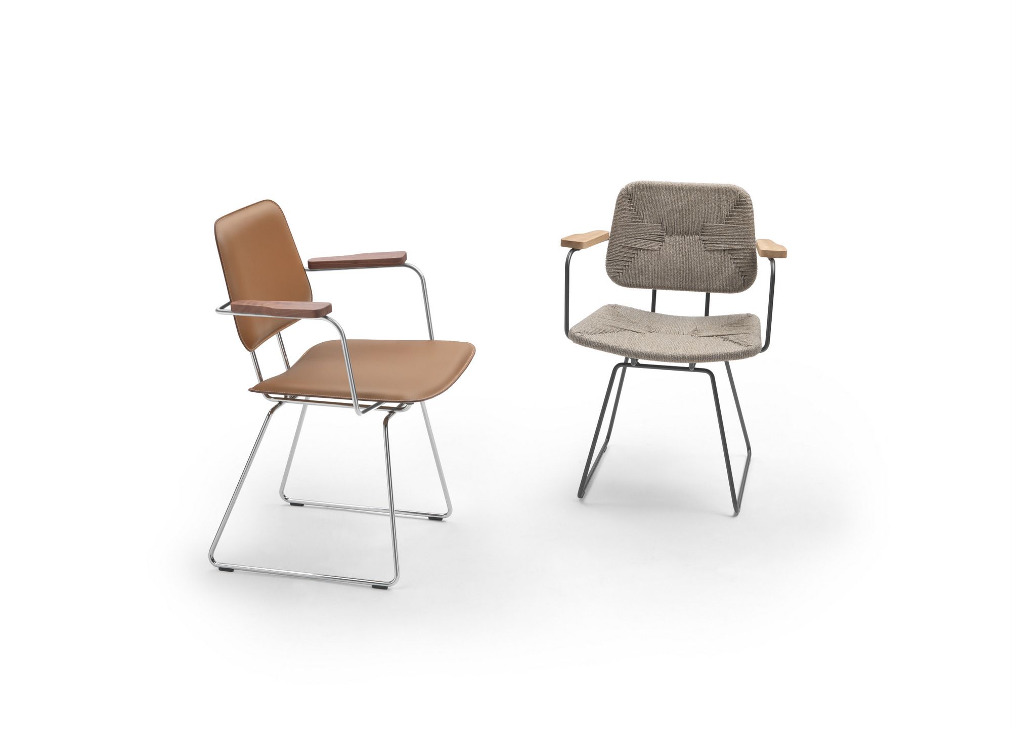 Веревочный стул с подлокотниками Flexform ARCH-00033995 - Вид №1