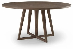 Обеденный стол круглый деревянный 130 см коричневый Spider 1 ICON DESIGNE  178123 Коричневый