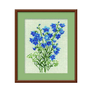 1045 Набор для вышивания Колокольчики на льне 24 х 30 см RIOLIS Сотвори Сама