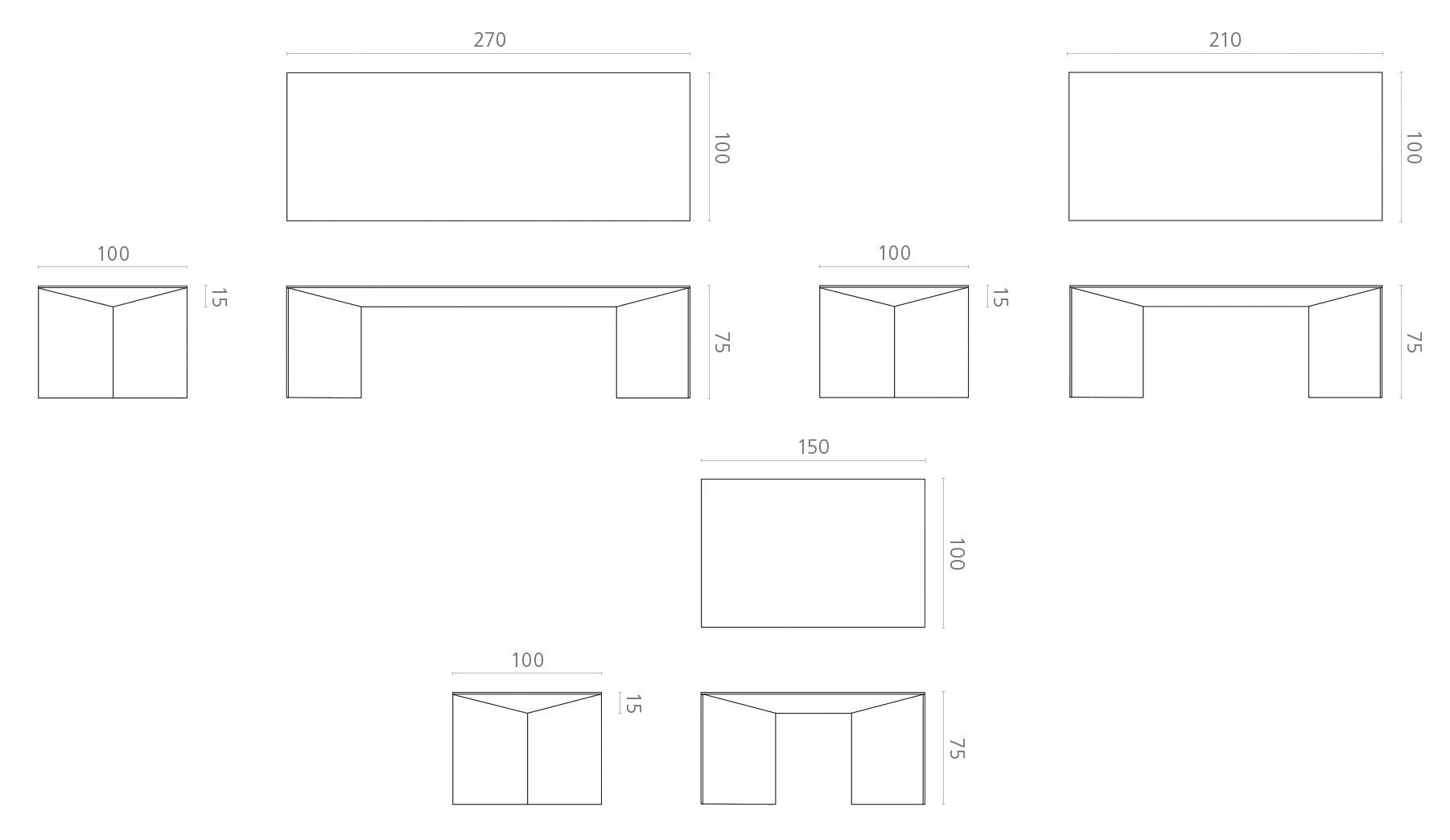 Прямоугольная консоль из мрамора и стекла Marmo Arredo Киль ARCH-00149113 - Вид №3