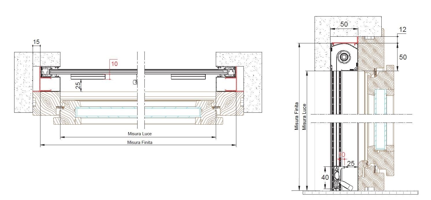 Вертикальная встраиваемая москитная сетка Mv Line москитные сетки-вертикальный встраиваемый ARCH-00151796 - Вид №3