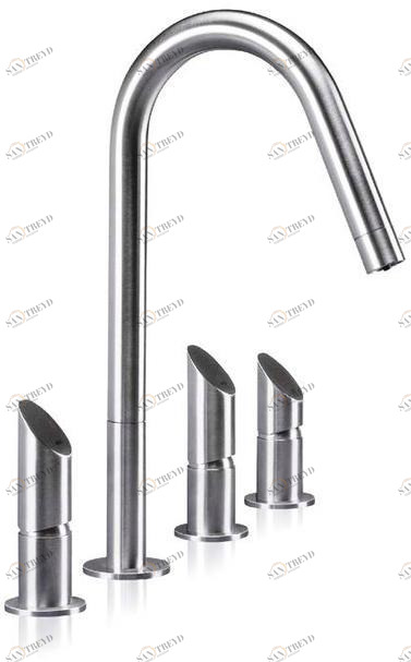 MGS Смеситель для кухни из нержавеющей стали с вытяжным душем T45 sun-id-1365488