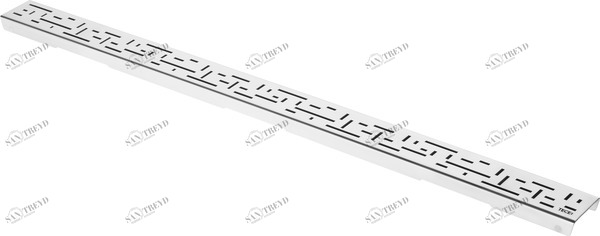 600820 Декоративная решетка TECEdrainline "lines", нержавеющая сталь, глянец  для душевого канала, прямая 800