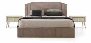 Barnini Oseo Двуспальная кровать с обивкой из ткани Richmond upon thames Rc21 - rc23