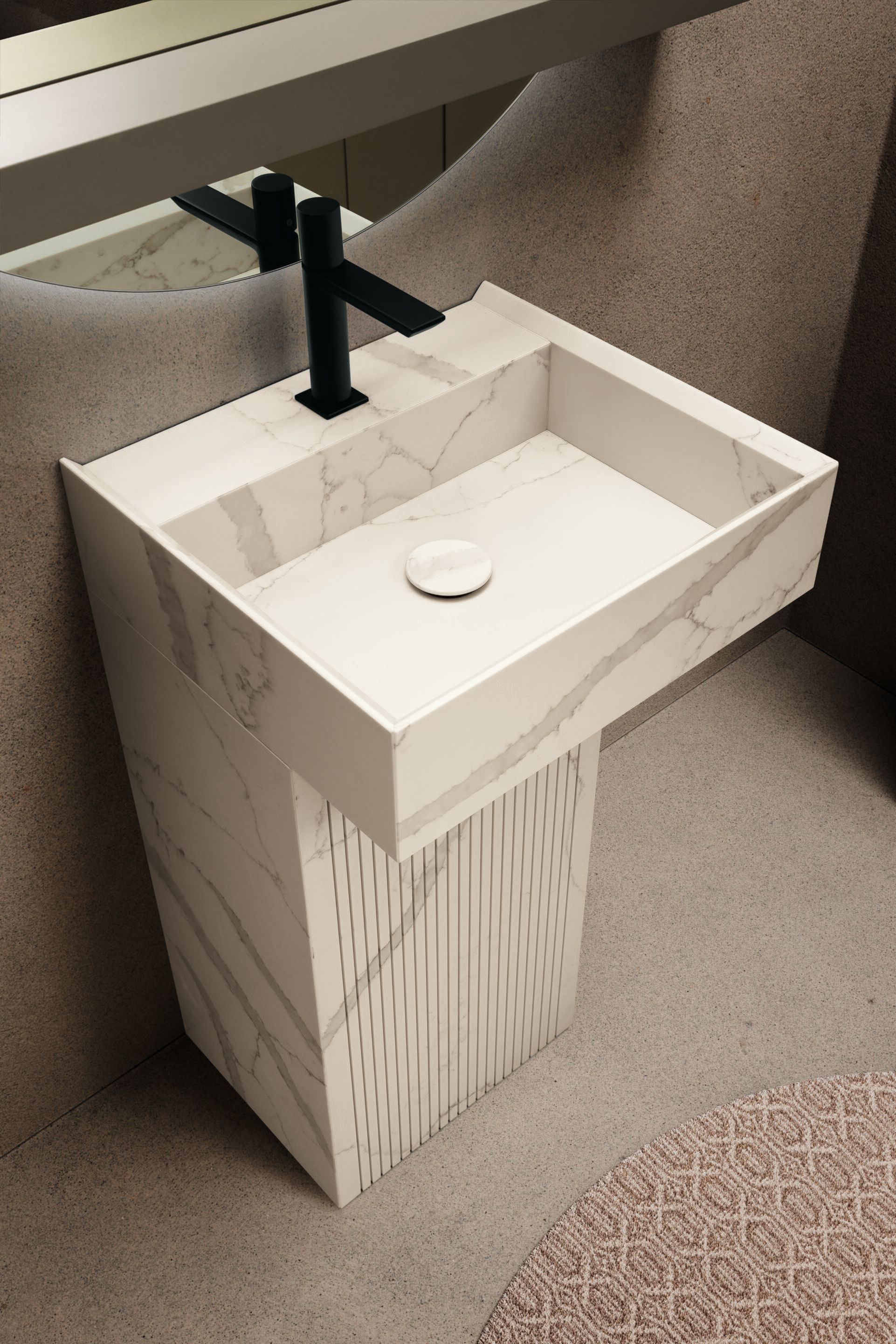 Прямоугольная раковина на колонне Archeda Олимп ARCH-00043489 - Вид №3