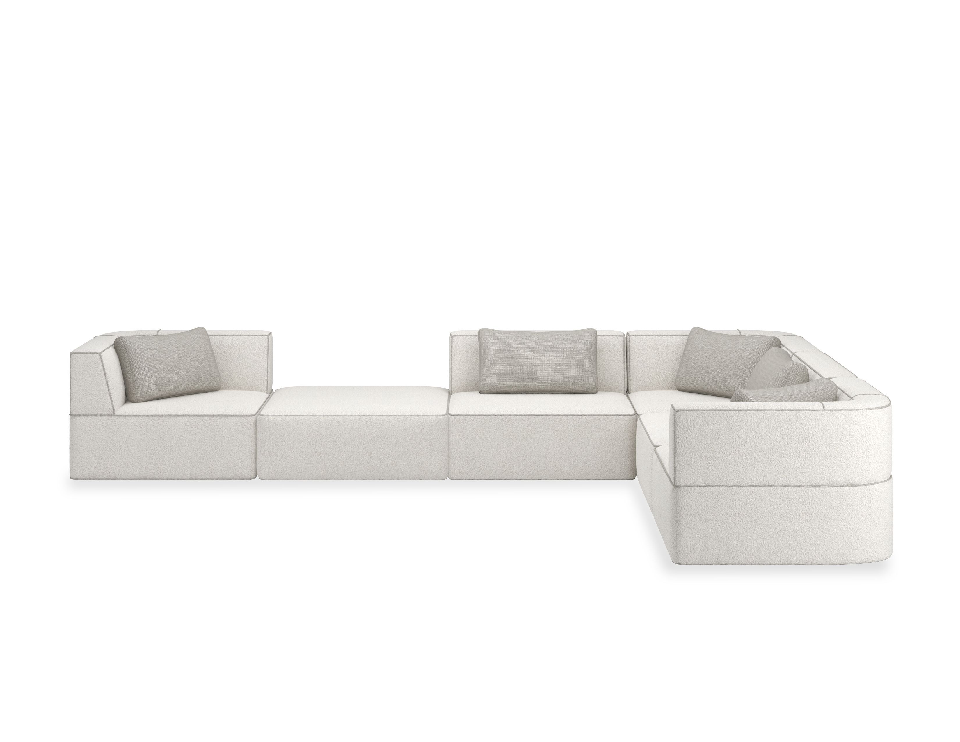 Модульный угловой диван из нубука Caracole Марбелья ARCH-00006537 - Вид №13