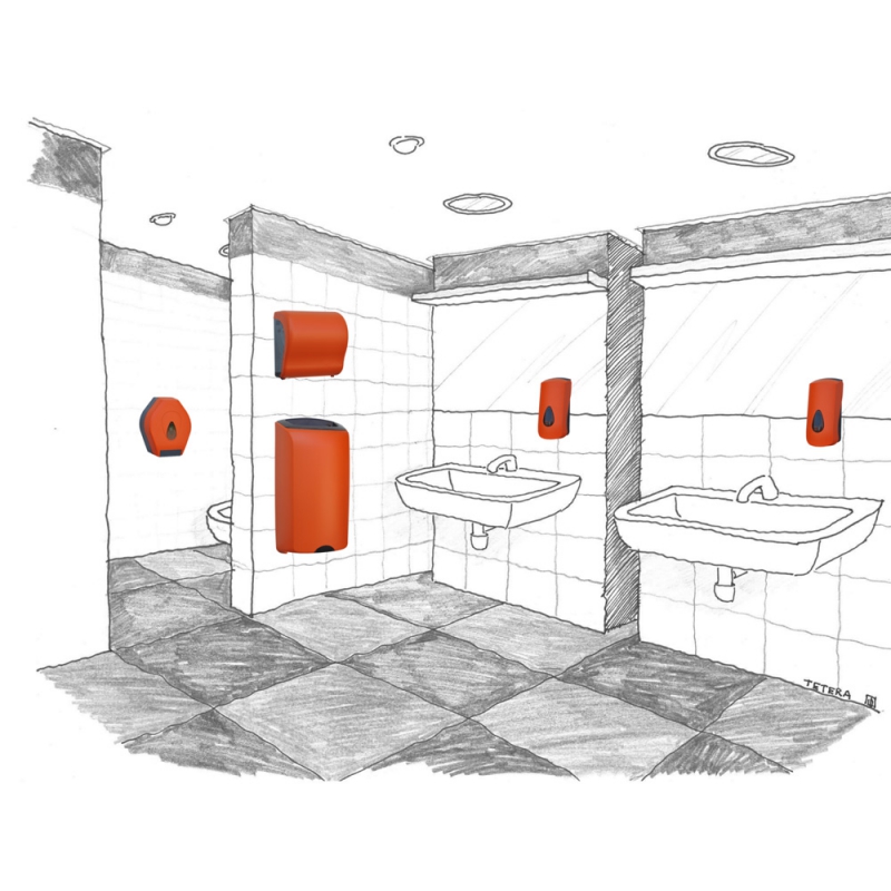 GUO751 Электронный освежитель воздуха LCD UNIQUE ORANGE SPARK LINE Merida  - Вид №2