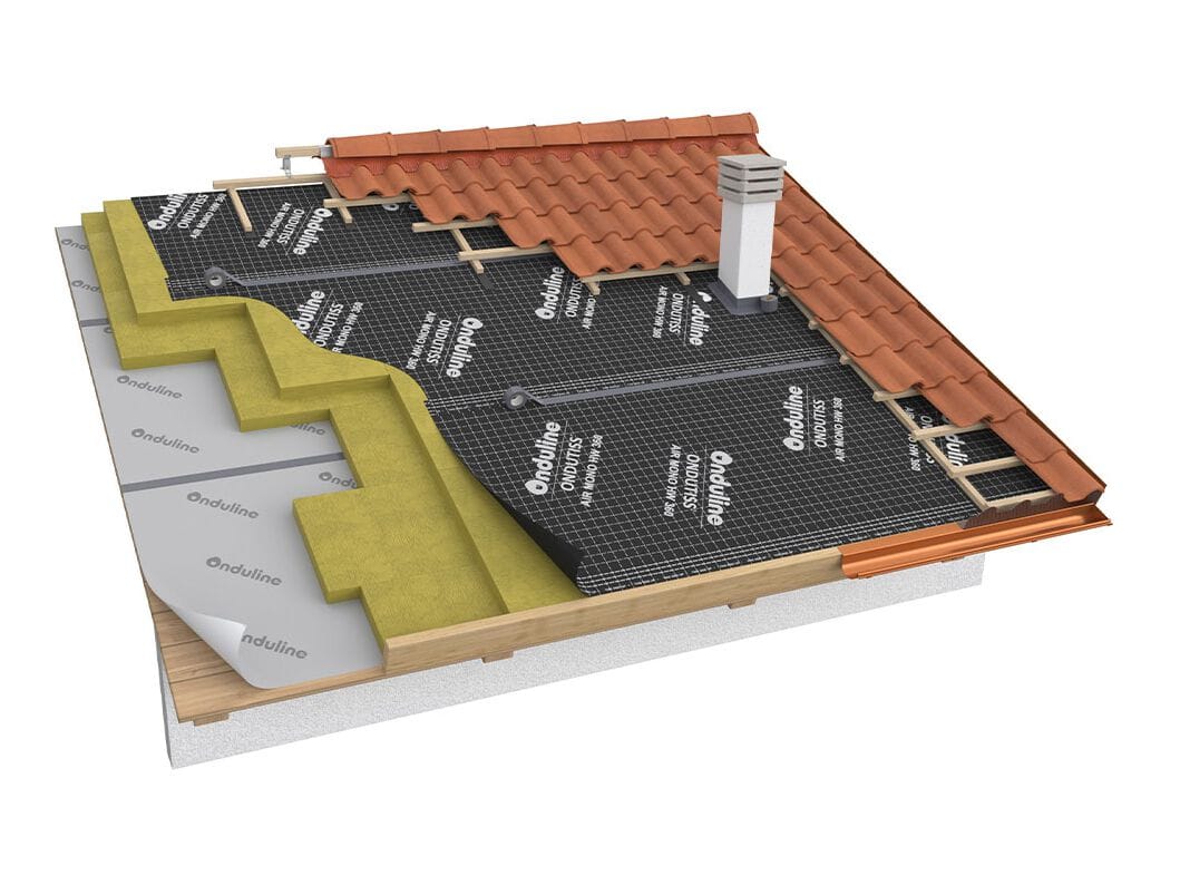 Паровая мембрана с высокой воздухопроницаемостью ONDULINE ITALIA ONDUTISS ARCH-00050716 - Вид №1