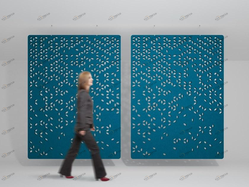 IMPACT ACOUSTIC® Звукопоглощающая подвесная офисная перегородка из переработанного пластика sun-id-1347189