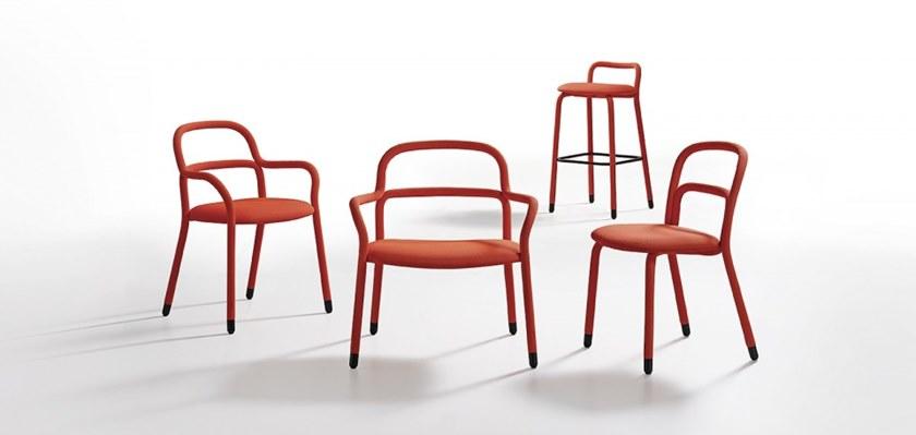 Midj Табурет из ткани с подставкой для ног Pippi sun-id-1435574 - Вид №4