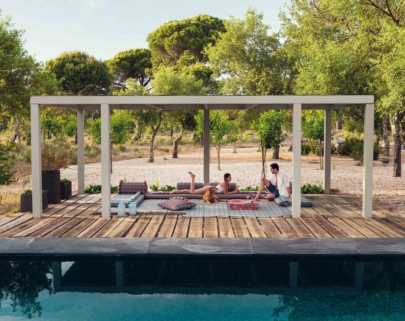 GAN Прямоугольный коврик из полипропилена геометрической формы для улицы Garden layers sun-id-1353062 - Вид №7