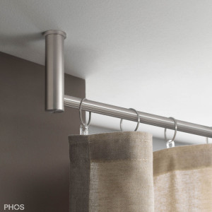 VS20-80E1000-D Комплект карнизов: 100 см с 2 концевыми кронштейнами (короткое расстояние до потолка) PHOS